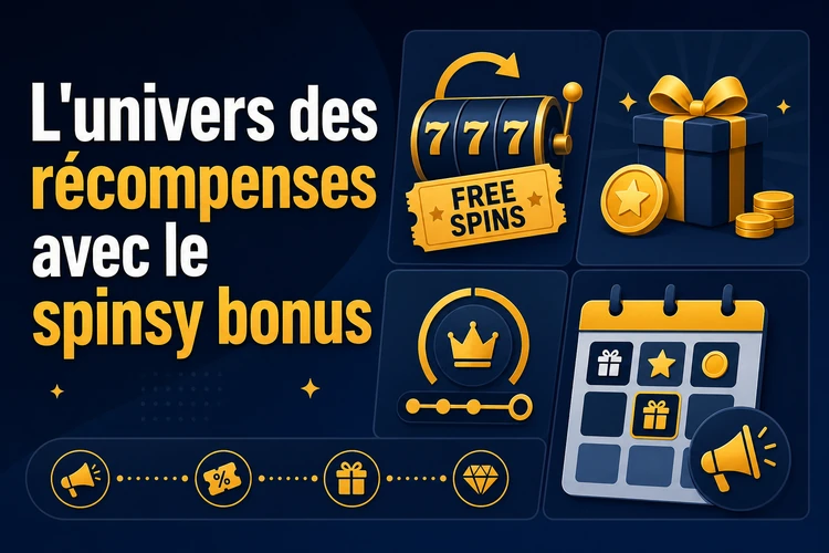 L'univers des récompenses avec le spinsy bonus et casino spinsy bonus